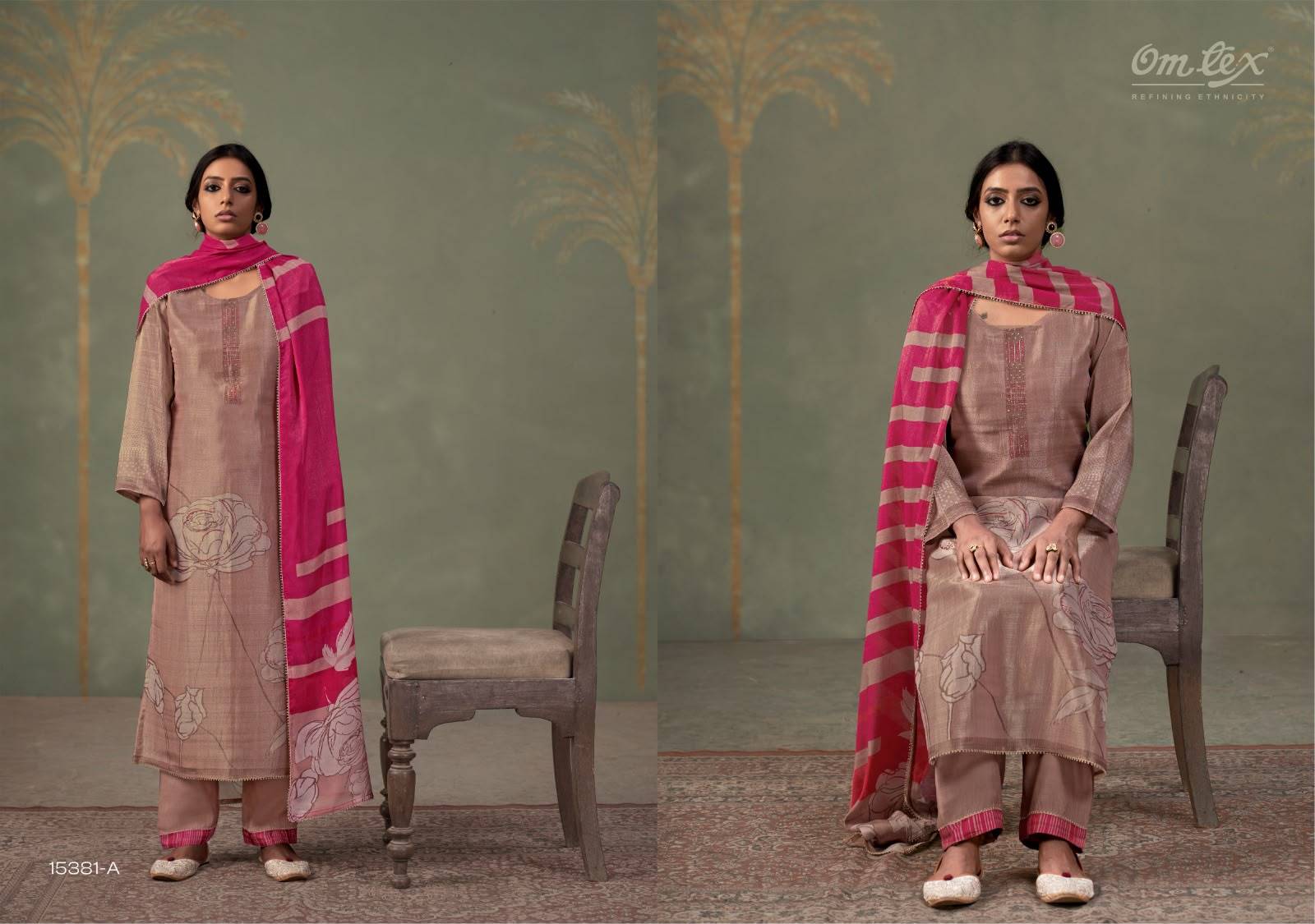 KALAKARI By OMTEX 15381A To 15381D Series Stylish Beautiful Colourful Silk Dresses At Wholesale Price